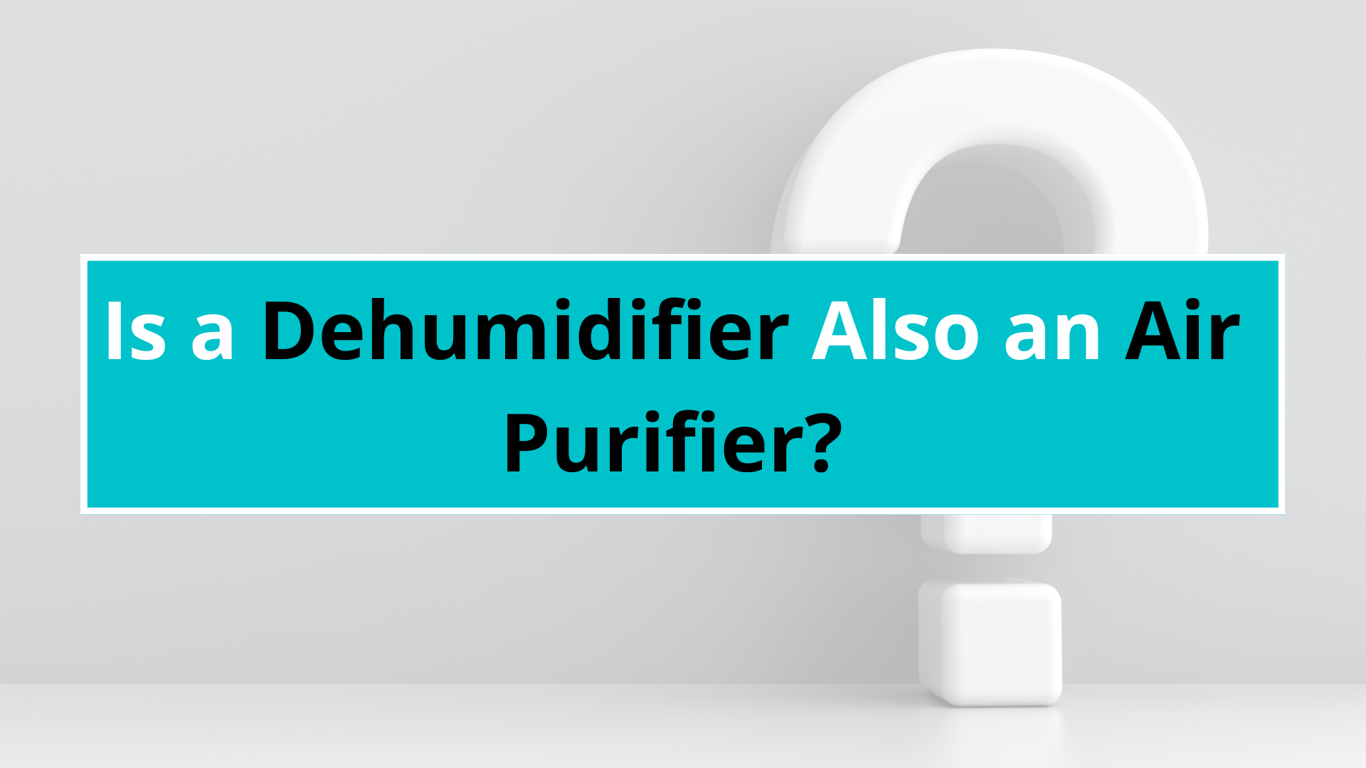 Is a Dehumidifier Also an Air Purifier?